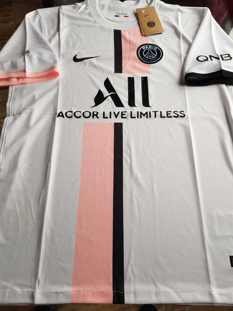 Camiseta Nike Jordan PSG Suplente Blanca 2021 2022