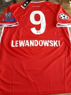 Camiseta adidas Bayern Munich Titular 2020 2021 UCL #9 Lewandowski