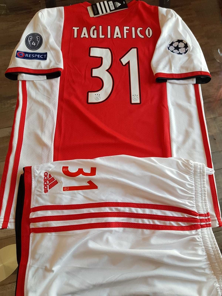 Kit Niño Camiseta + Short adidas Ajax Titular Tagliafico #31 2019 2020 UCL