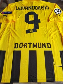 Camiseta Puma Retro BVB Dortmund Titular Lewandowski #9 2012 2013