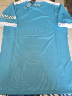 Camiseta SS Napoli Celeste 2021 2022 Homenaje Maradona Huellas - Roda Indumentaria