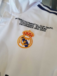 Camiseta adidas Real Madrid Manga Larga Retro Ronaldo 9 2002 Parches - tienda online