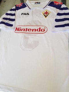 Camiseta Fila Fiorentina Blanca (Nintendo) Batistuta 9 1999 2000 - Roda Indumentaria