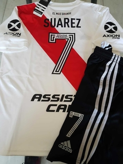 Kit Niño Camiseta + Short River Titular Suarez #7 2021 - comprar online