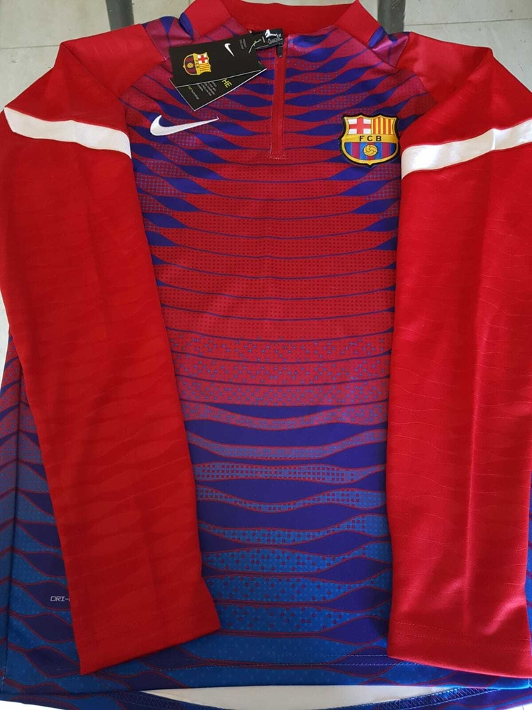 Buzo Nike FC Barcelona Entrenamiento Azul y Rojo 2021 2022