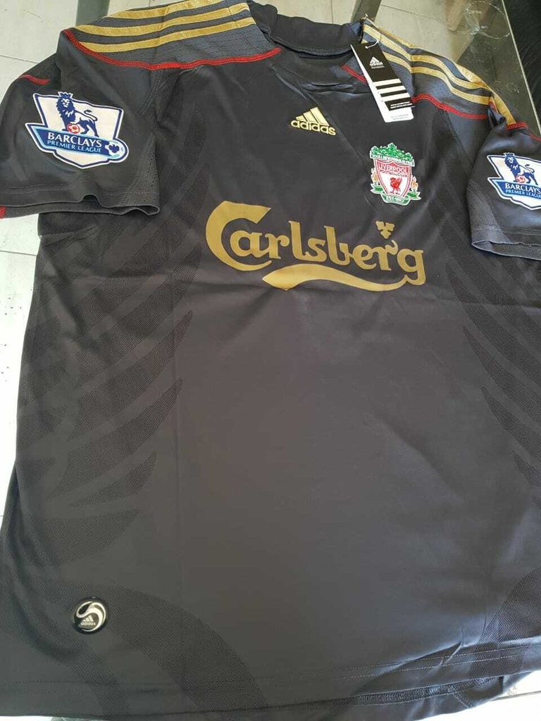 Camiseta adidas Liverpool Retro Gris Suarez #7 2009 2010