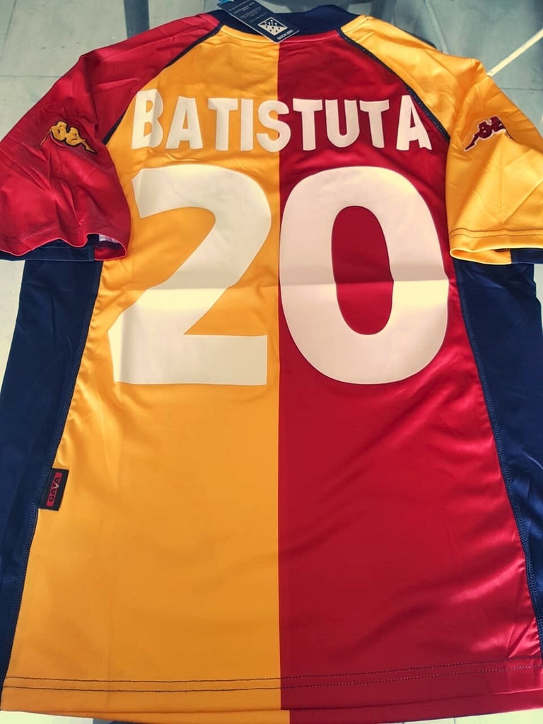 Camiseta Kappa AS Roma Retro Suplente Batistuta #20 2001