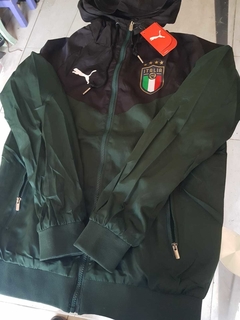 Campera Puma Rompevientos Italia Verde 2021 2022