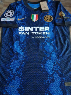 Camiseta Nike Inter Vaporknit Titular Lautaro 10 2021 2022 Match - comprar online
