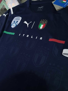 Camiseta Puma Italia Azul Arquero Donnarumma #21 2021 2022 - tienda online