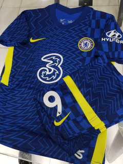 Kit Niños Nike Chelsea Titular #9 Lukaku 2021 2022 - tienda online