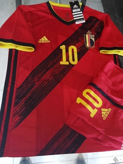 Kit Niño Camiseta + Short Belgica Titular 2021 Hazard 10 en internet