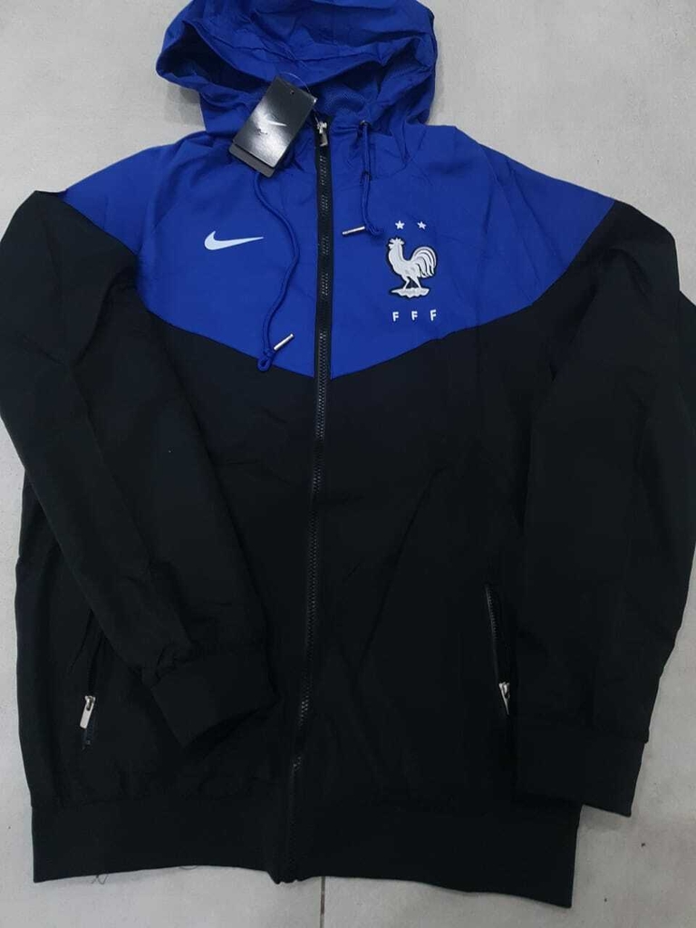 Campera Nike Rompevientos Francia Azul Negro 2021 2022