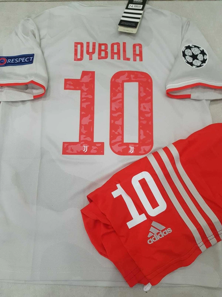 Kit Niños Camiseta + Short adidas Juventus Suplente Gris Dybala #10 2019  2020