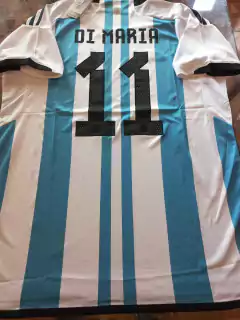 Camiseta adidas Argentina Titular Di Maria 11 2022 2023 Qatar