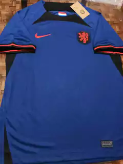 Camiseta Nike Holanda Suplente Azul 2022 2023 Qatar Paises Bajos en internet