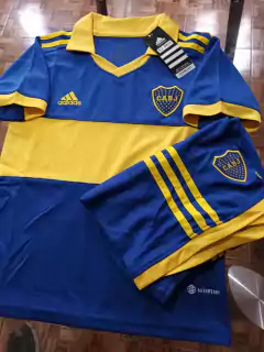 Kit Niño Camiseta + Short Boca Titular 2022 2023 Qatar - comprar online