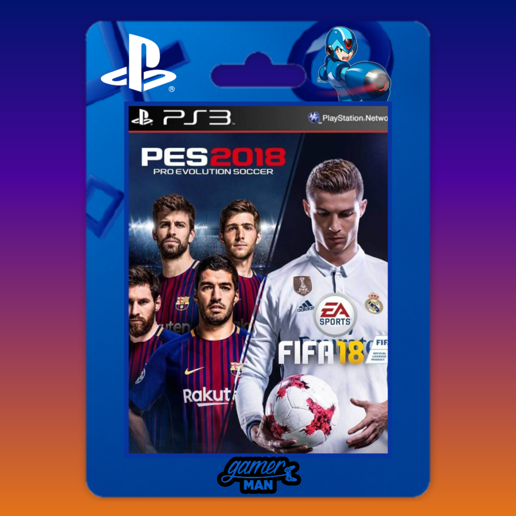 FIFA 18 + PES 18 Ps3 - Comprar en Gamer Man