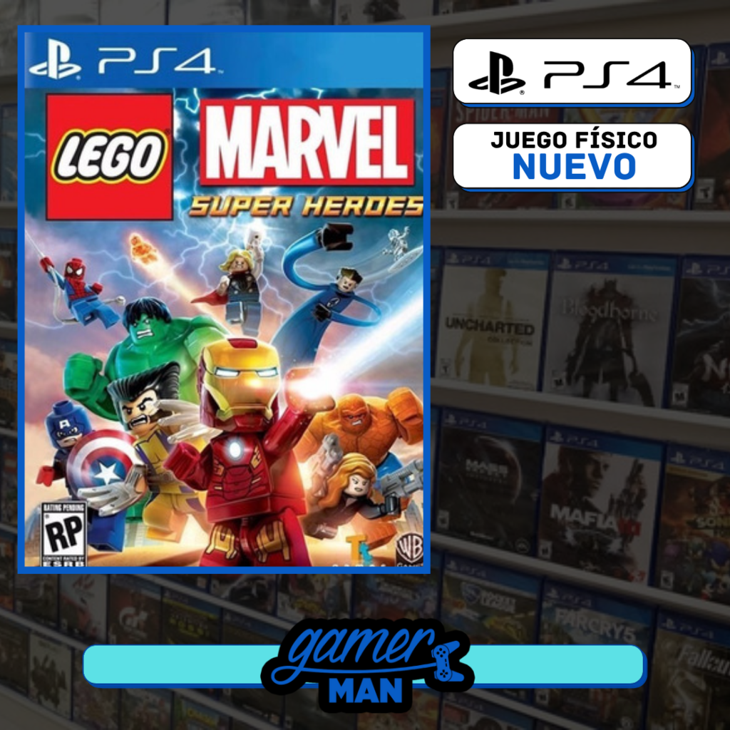 LEGO Marvel Superheroes PS4 Físico NUEVO - Gamer Man