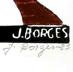 Xilogravura J Borges: Pintor (P) - comprar online