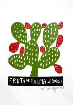 Xilogravura J Borges: Fruta de Palma (P)