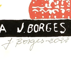 Xilogravura J.Borges: São João na Roça (M) - comprar online