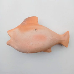 Peixe de Cerâmica para Plantas - G - Imaterial Artesanato Brasileiro