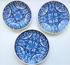 Jogo Pratos de Parede em cerâmica marajoara Azul