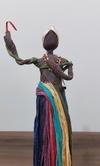 Escultura em palha de milho - Oxumarê