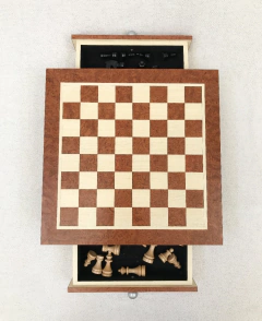 Jogo de xadrez em Marchetaria - Imaterial Artesanato Brasileiro