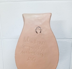 Vaso de Parede em Cerâmica Vale do Jequitinhonha - Terracota na internet