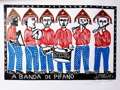 Xilogravura J. Miguel: A Banda de Pífano (M)
