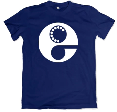 Remera retro empresa telefónica entel azul marino