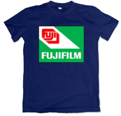 Remera retro fujifilm azul marino