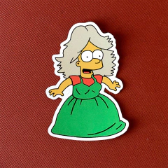 Calco en vinilo los simpson lady bart 