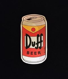 Calco en vinilo metalizado lata cerveza duff