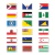 Países del Mundo - Ficha Especial a Elección - Banderas de Países no oficiales - Luminias NUEVAS - comprar online