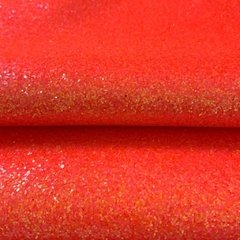Lonita Glitter Flocado Grande Laranja Neon