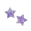 Aplique Estrela Resina Lilás Com Mini Estrelinhas