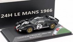 Miniatura Ford Gt40 Mk II #1 - 24h Le Mans 1966 - 1/43 CMR