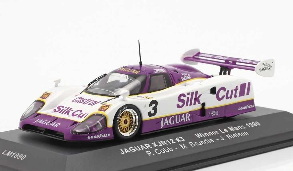 Starter Kit 1/43 - Jaguar XJR12 Silk Cut - Vainqueur Le Mans 1990 N°3 - Miniature Métal