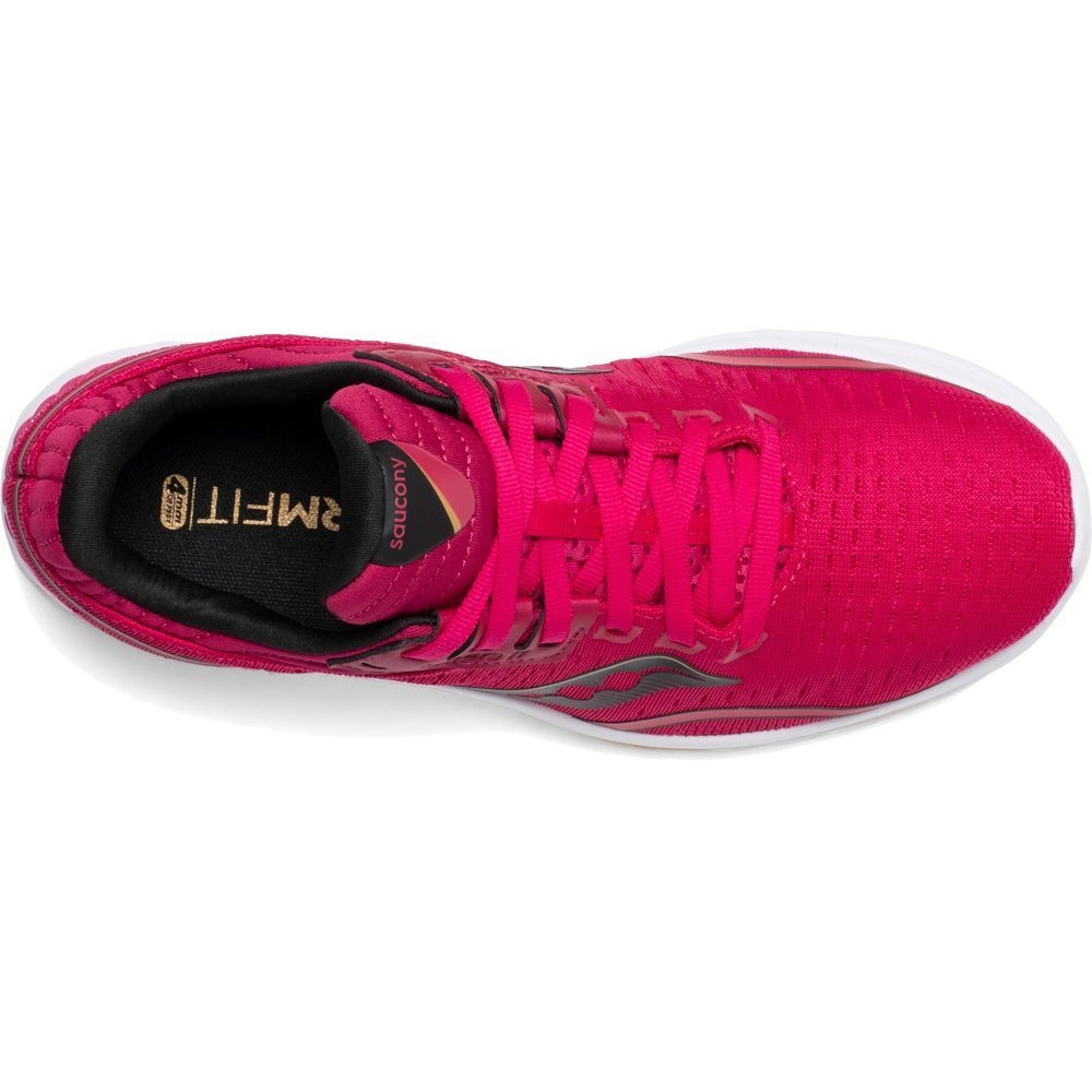 ZAPATILLA SAUCONY RUNNING KINVARA 11 MUJER BERRY GOLD PISADA NEUTRA
