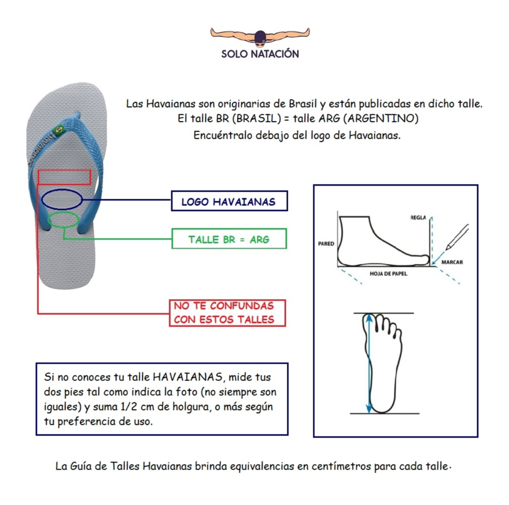Guía de tallas Havaianas: Tallaje de tus chanclas |Havaianas®