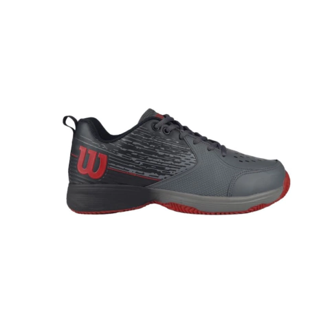 ZAPATILLAS WILSON K TOUR 2 CLAY TENIS PADEL HOMBRE GRIS NEGRO ROJO