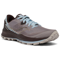 ZAPATILLAS SAUCONY MUJER TRAIL RUNNING PEREGRINE 11 ZINC SKY LOOM PISADA  NEUTRA