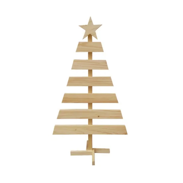 Arbol de navidad Chico 80 cm alto de madera de pino
