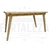 Combo Mesa 140 x 80 cm vintage con 6 sillas vintage en internet