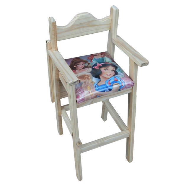 Silla Alta para comer infantil con asiento tapizado