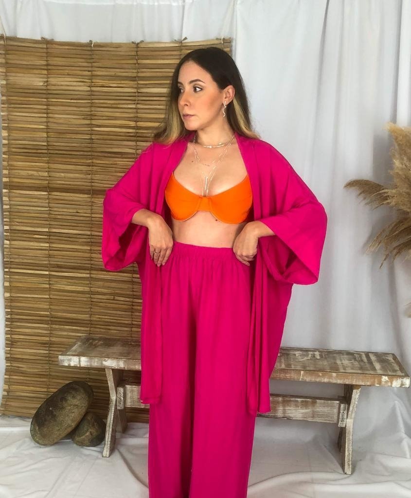 CALÇA PANTALONA ROSA PINK - Comprar em Atol