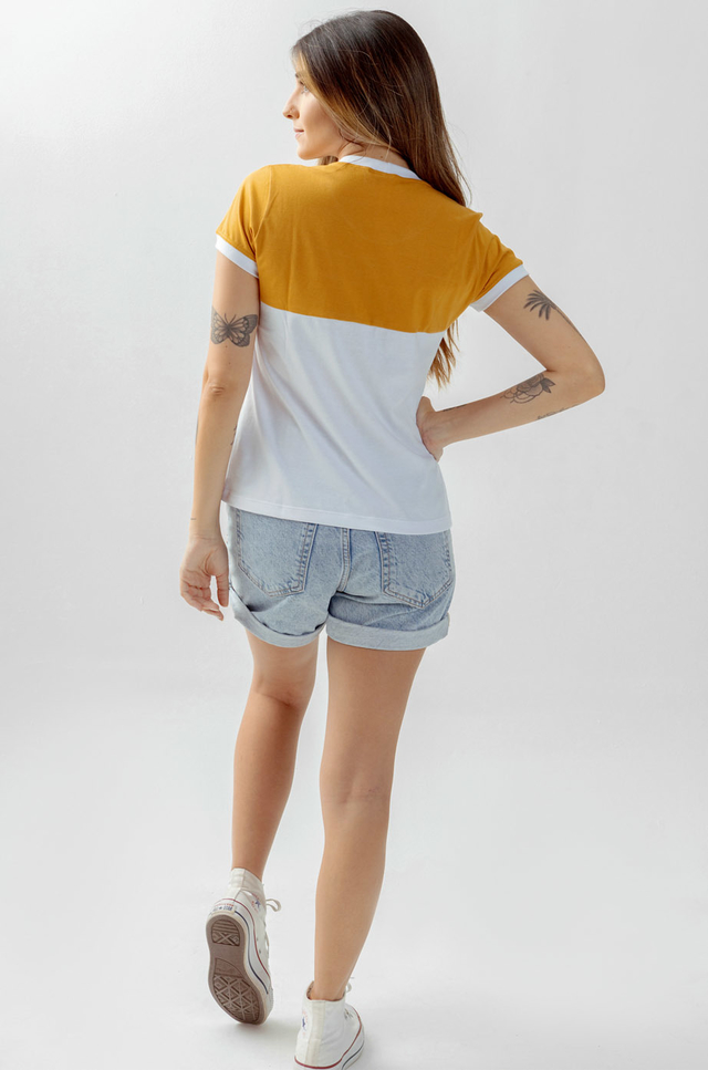 blusa mostarda feminina